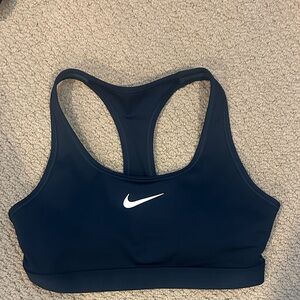 Nike teal dark blue sports bra NWOT s